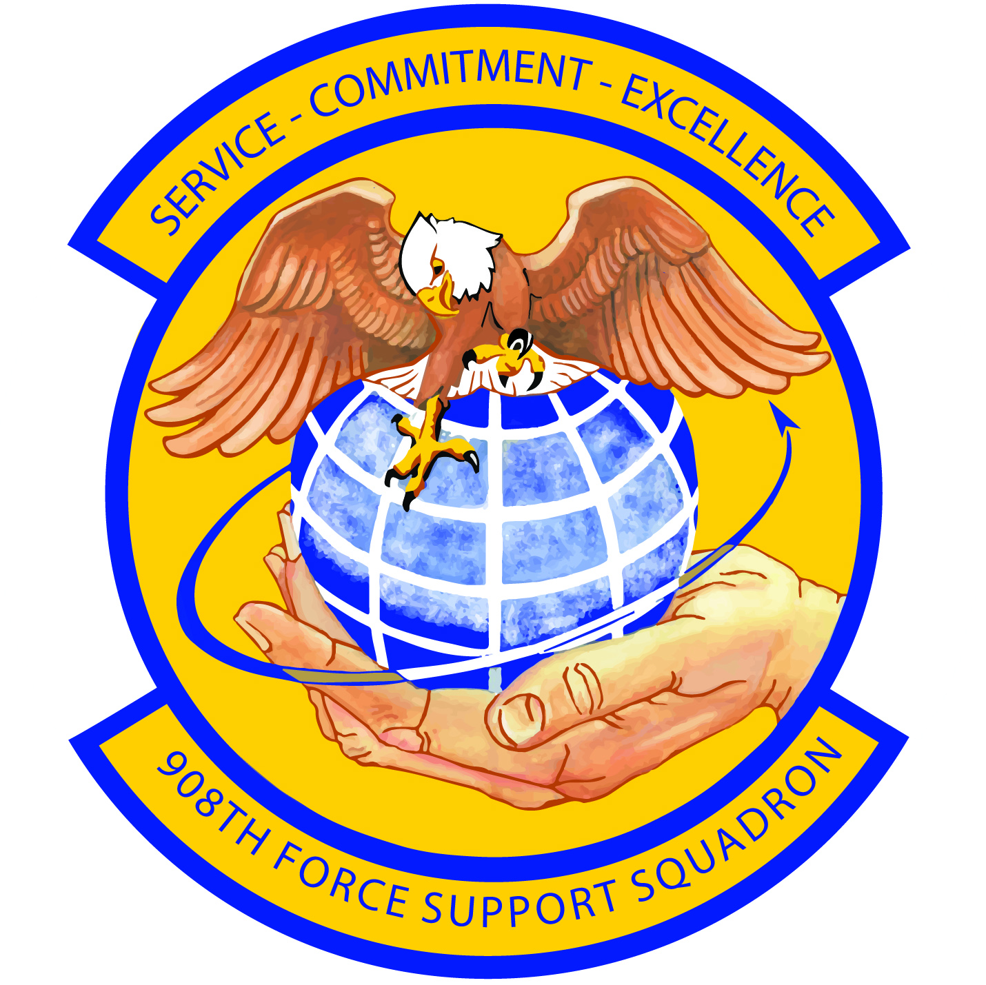 908th Force Support Squadron Shield